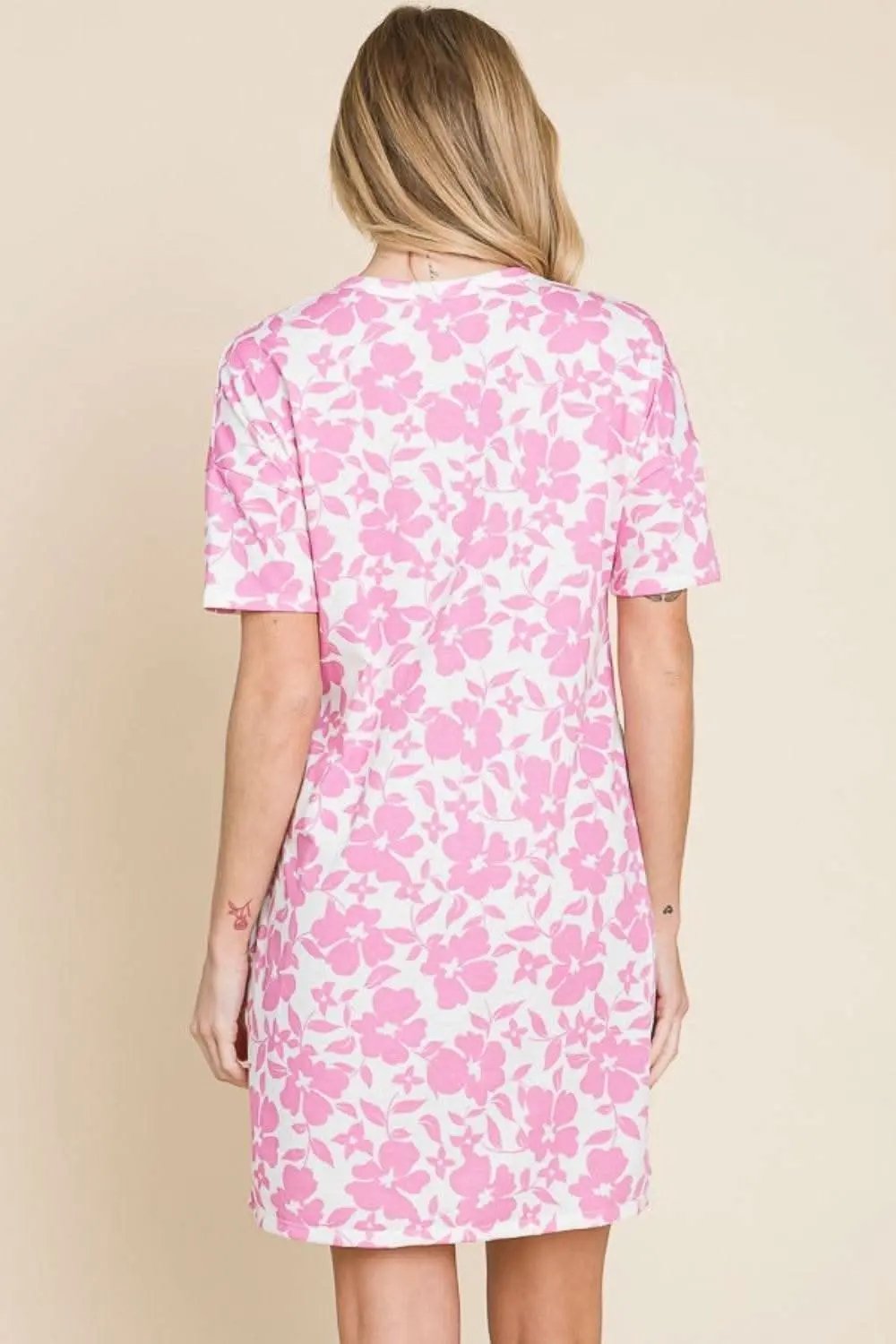 BOMBOM Floral Mini Dress with Pockets for Effortless Style - Love Salve